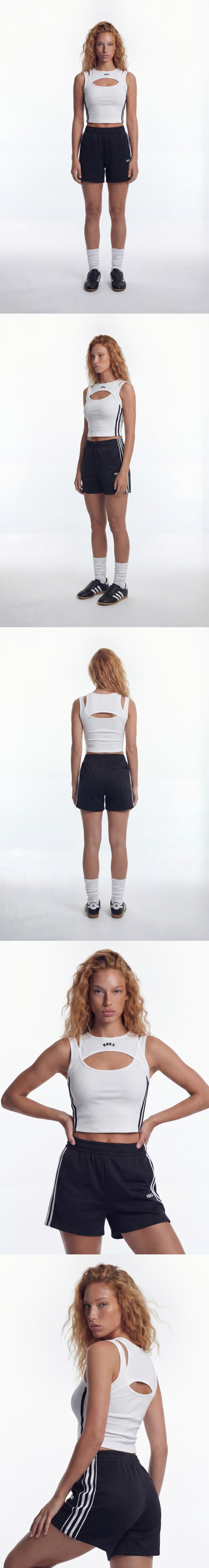 Cut-Out Track Crop Tank Top