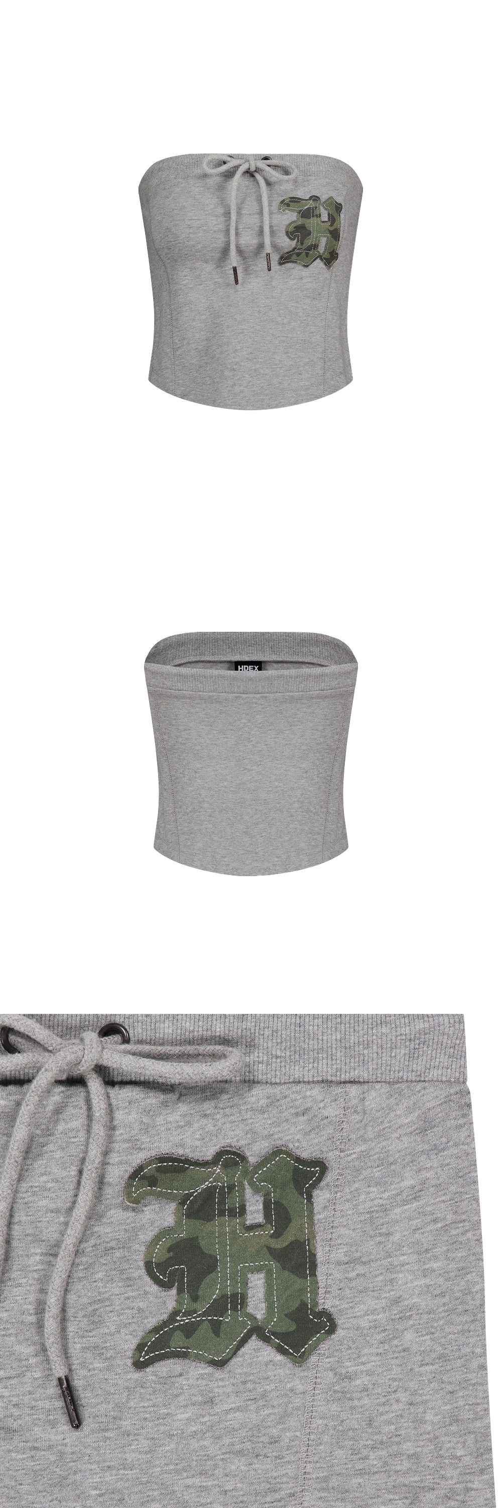 Camo Applique Tube Top