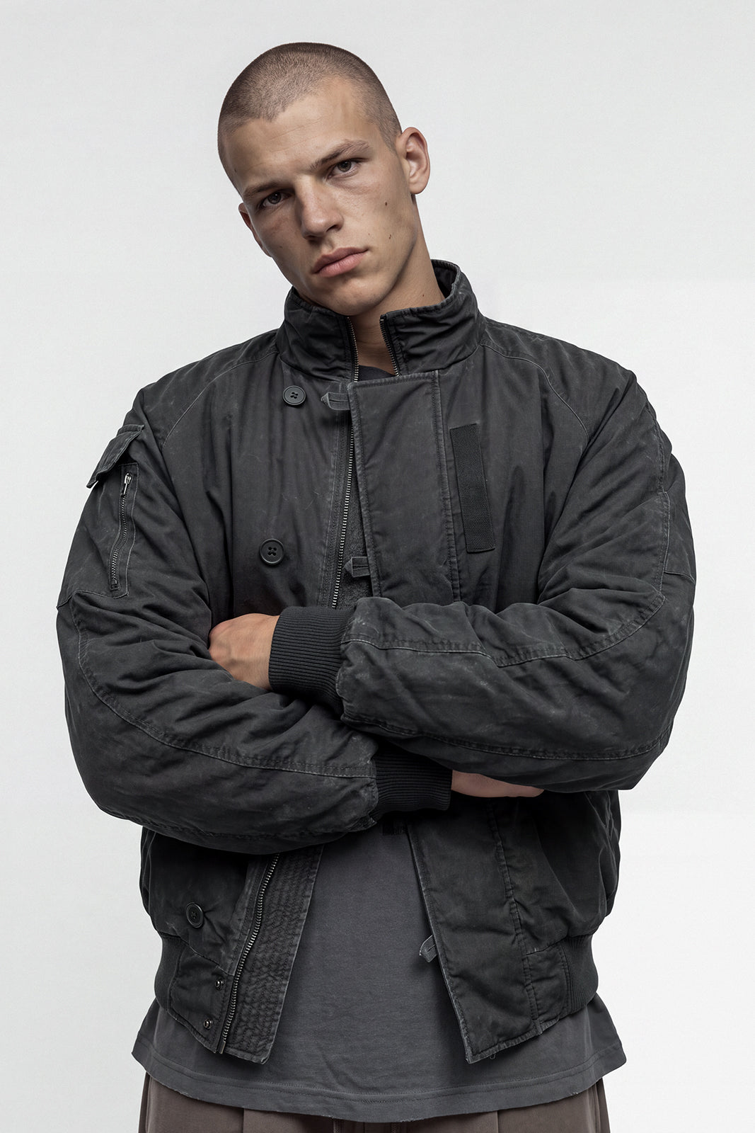 Washed Bomber Jacket