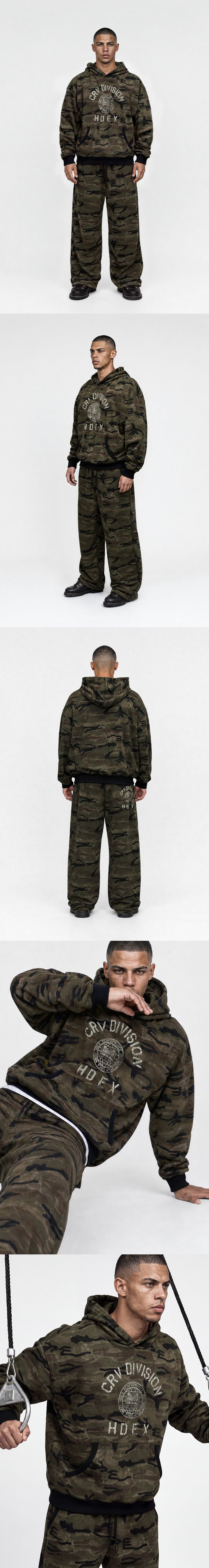 Division Camo Giant Fit Hoodie