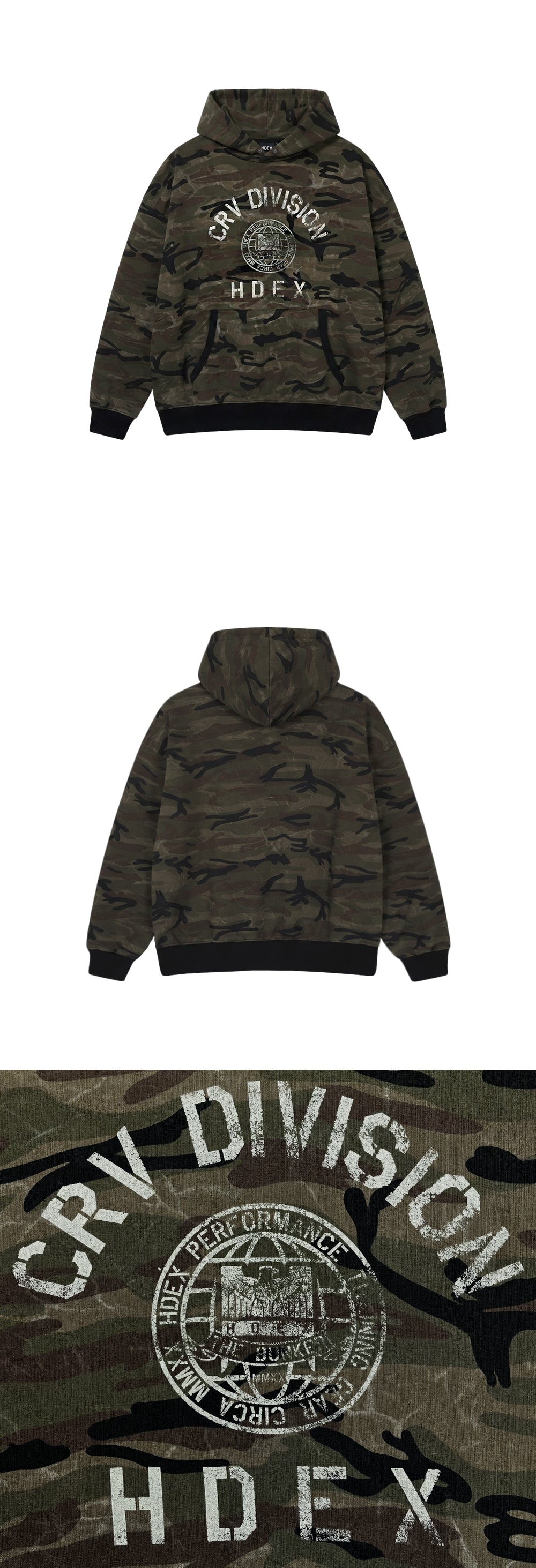 Division Camo Giant Fit Hoodie