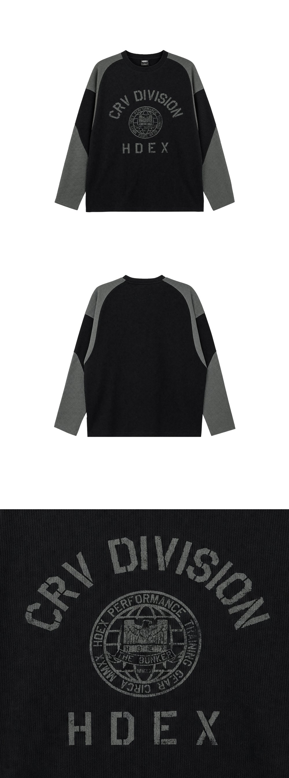 Division Waffle Curved Long Sleeve
