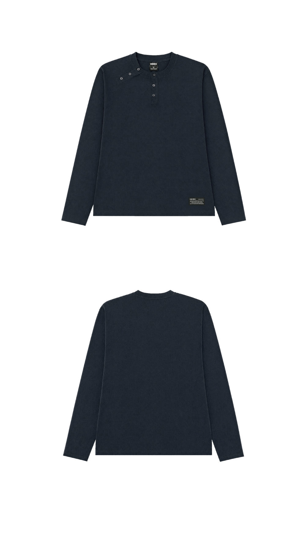 Move Cotton Body Fit Henley Neck Long Sleeve