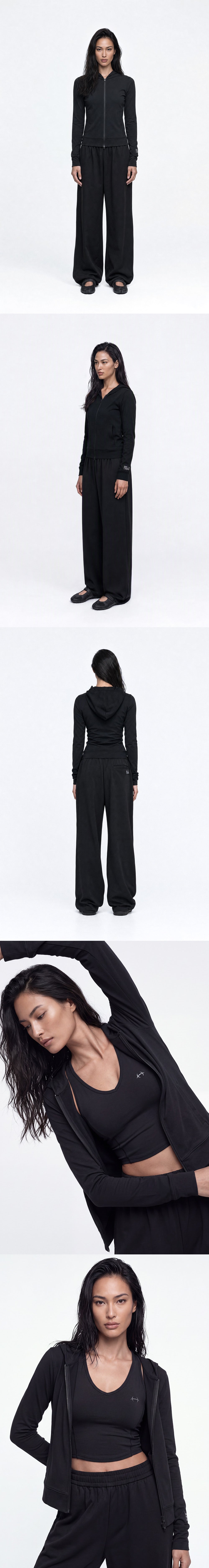 Move Cotton Slim Hoodie Zip-Up W
