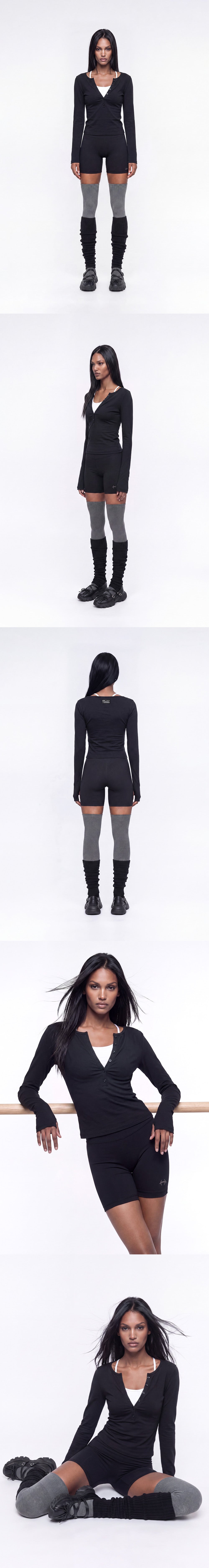 Move Cotton Henley Neck Long Sleeve W