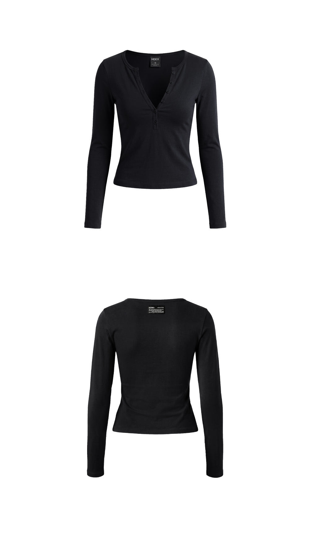 Move Cotton Henley Neck Long Sleeve W