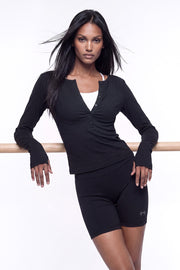 Move Cotton Henley Neck Long Sleeve W