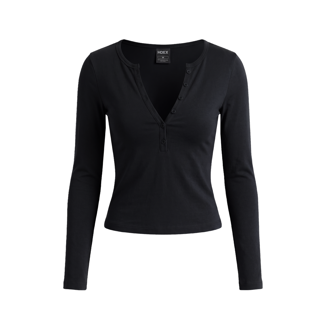 Move Cotton Henley Neck Long Sleeve W