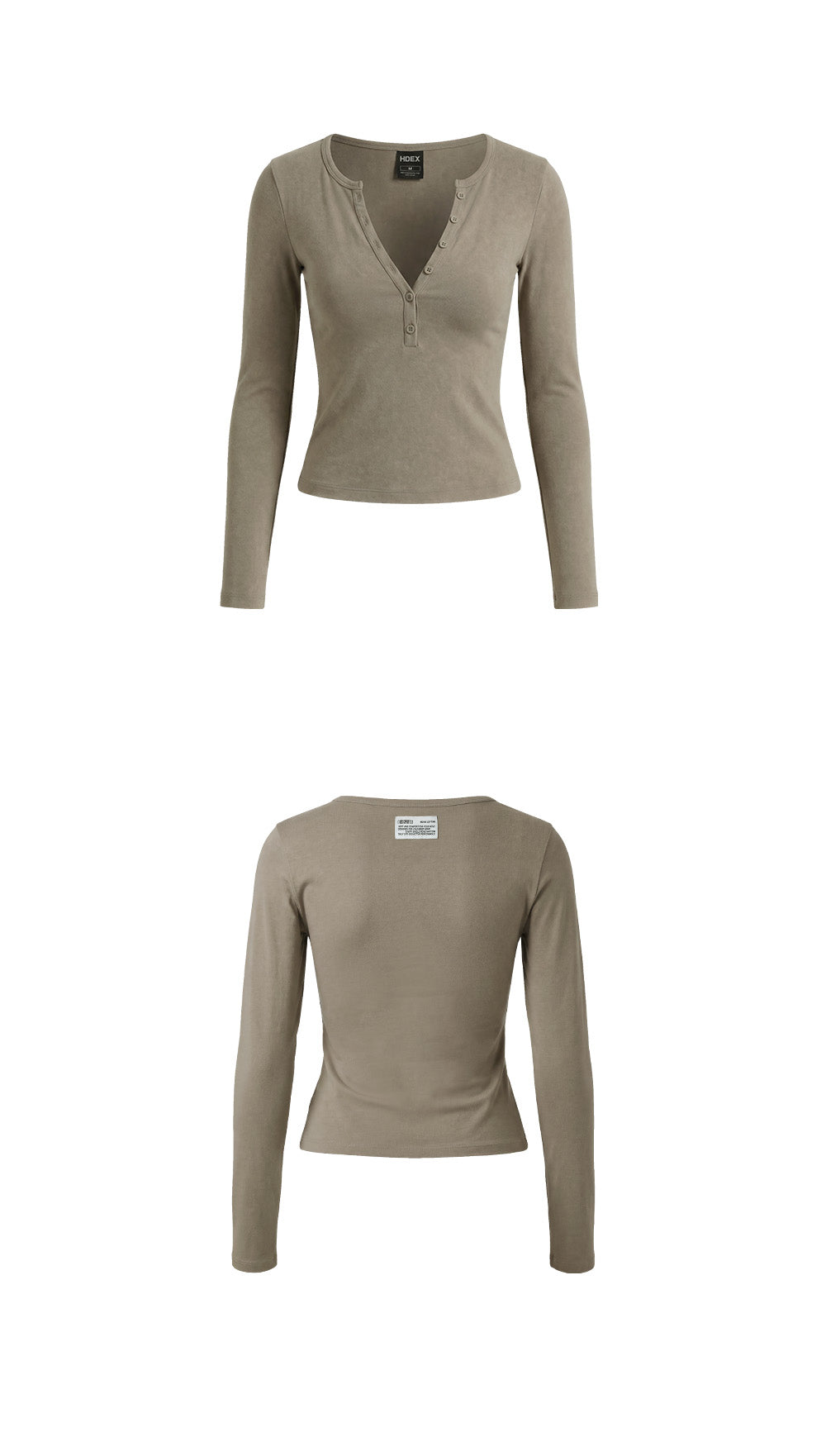 Move Cotton Henley Neck Long Sleeve W