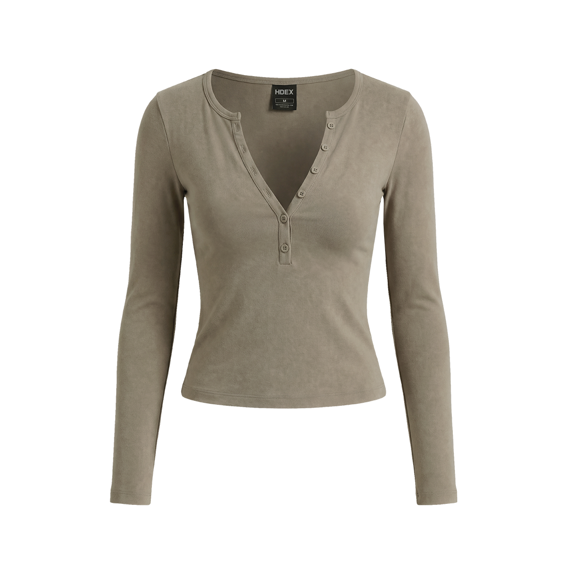 Move Cotton Henley Neck Long Sleeve W