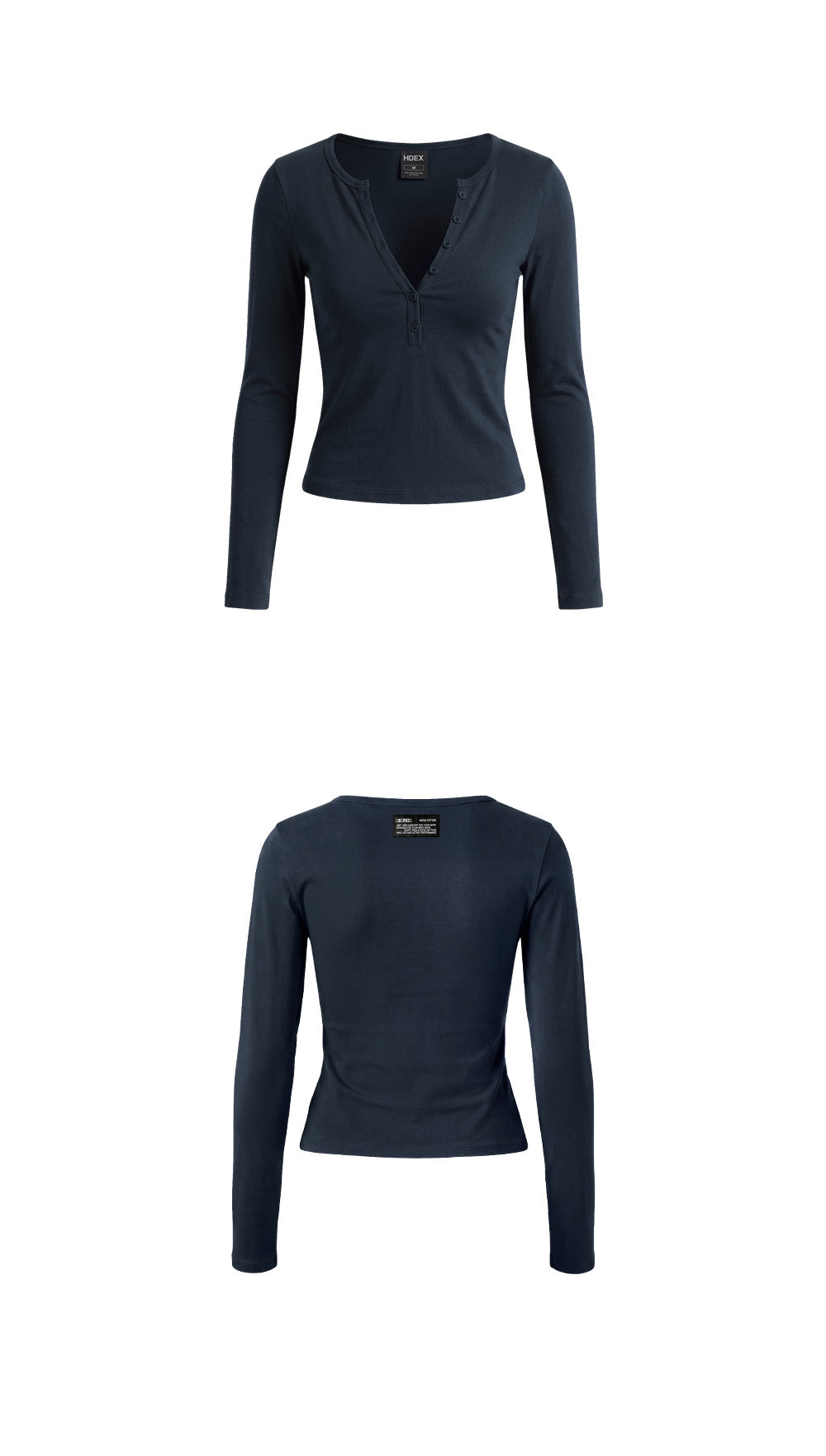 Move Cotton Henley Neck Long Sleeve W