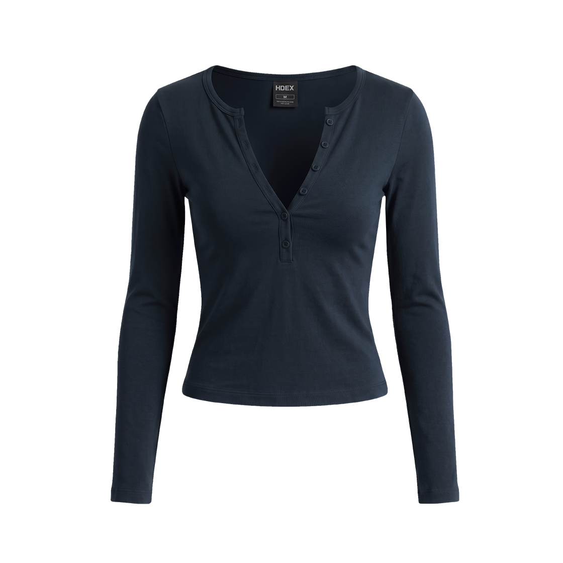 Move Cotton Henley Neck Long Sleeve W