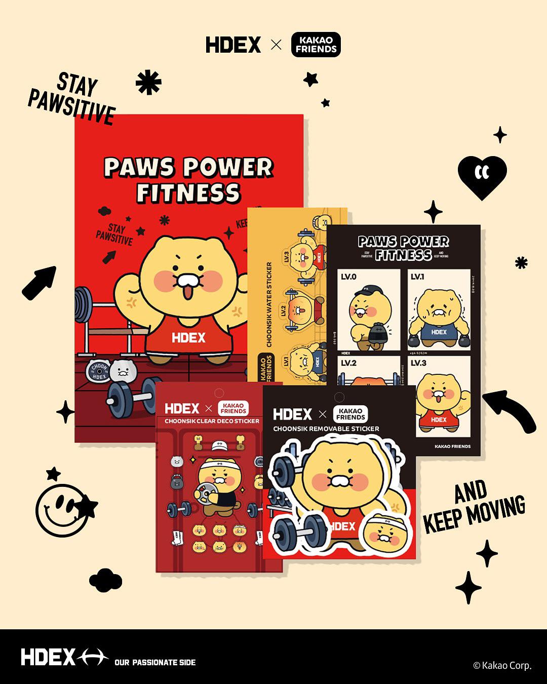 HDEX x KAKAO FRIENDS Choonsik Sticker Pack
