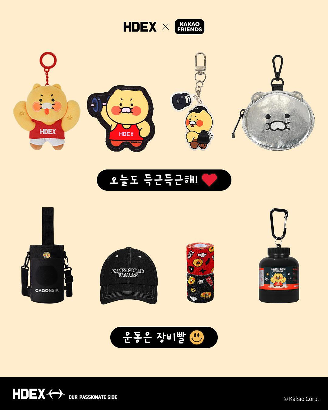 HDEX x KAKAO FRIENDS Choonsik Acrylic Keyring