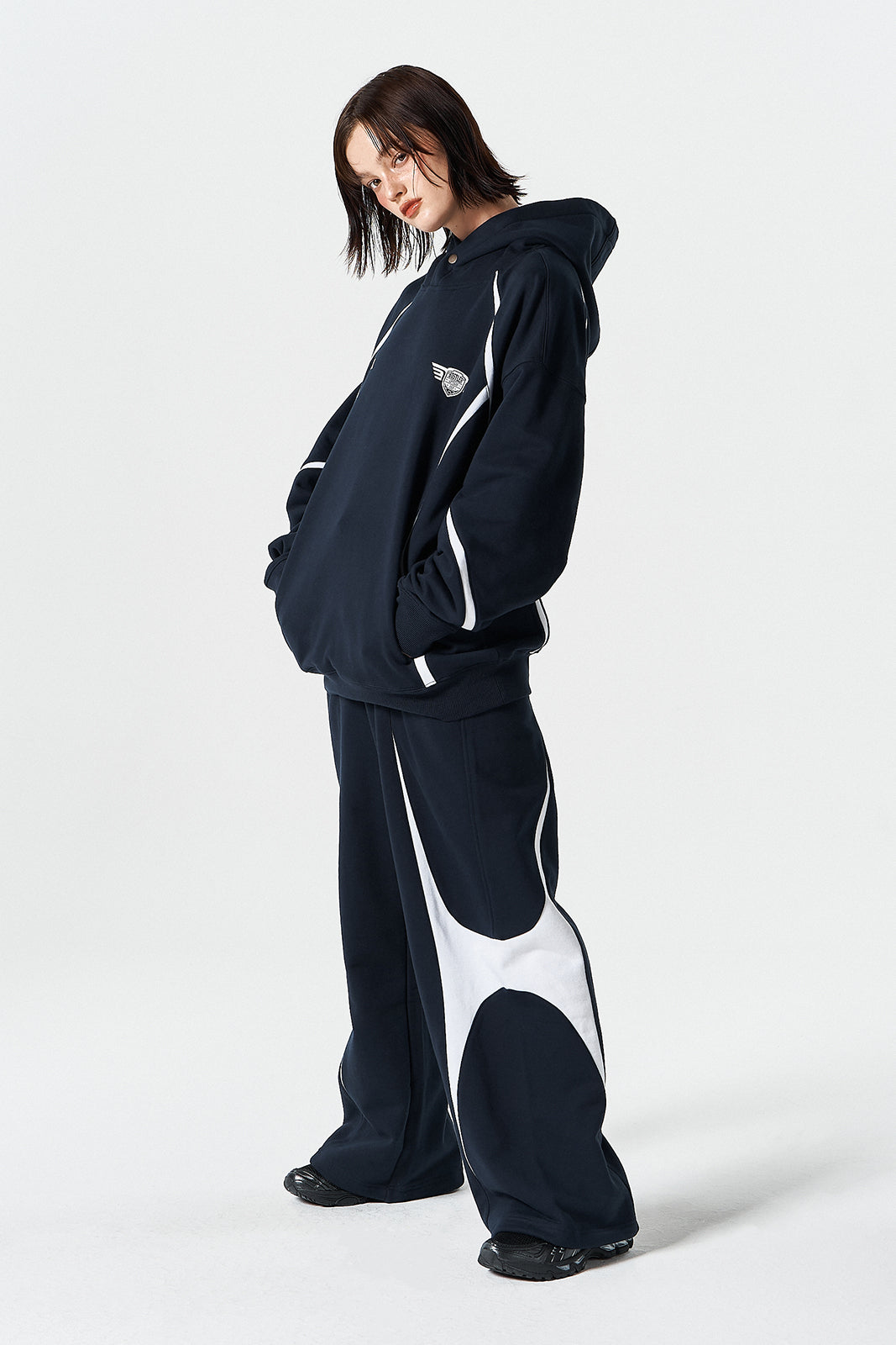 Winged Logo Color Block Sweat pants