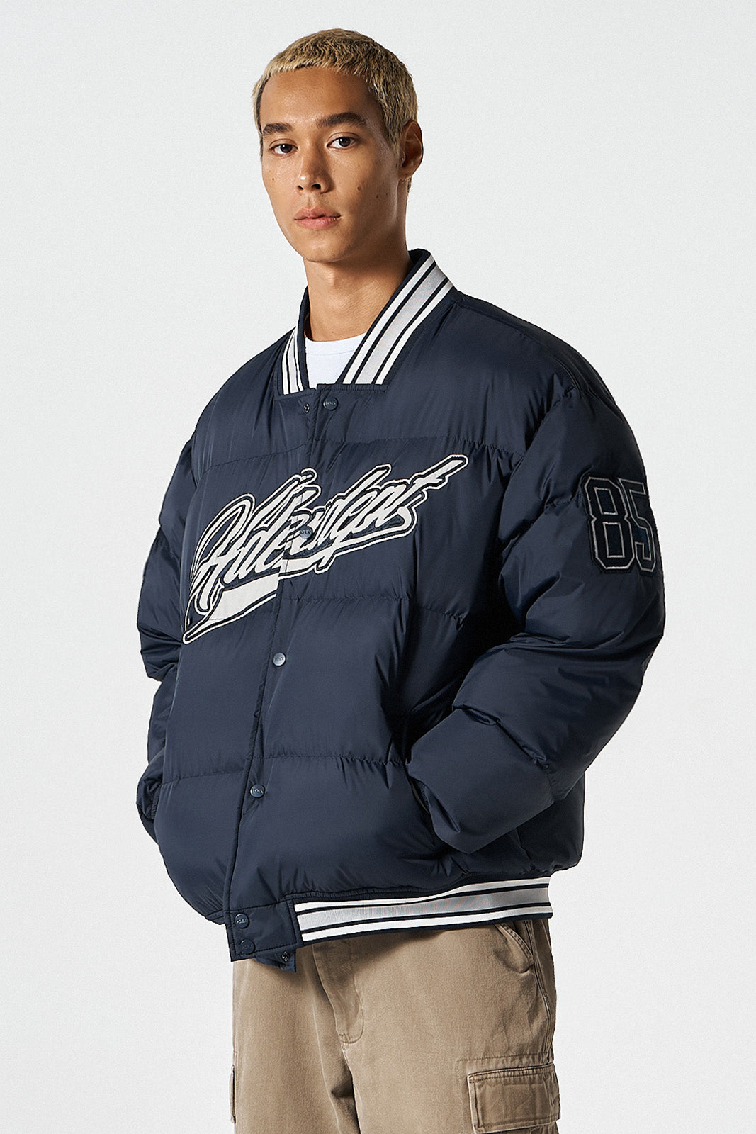 Padded Baseball Puffer Jacket