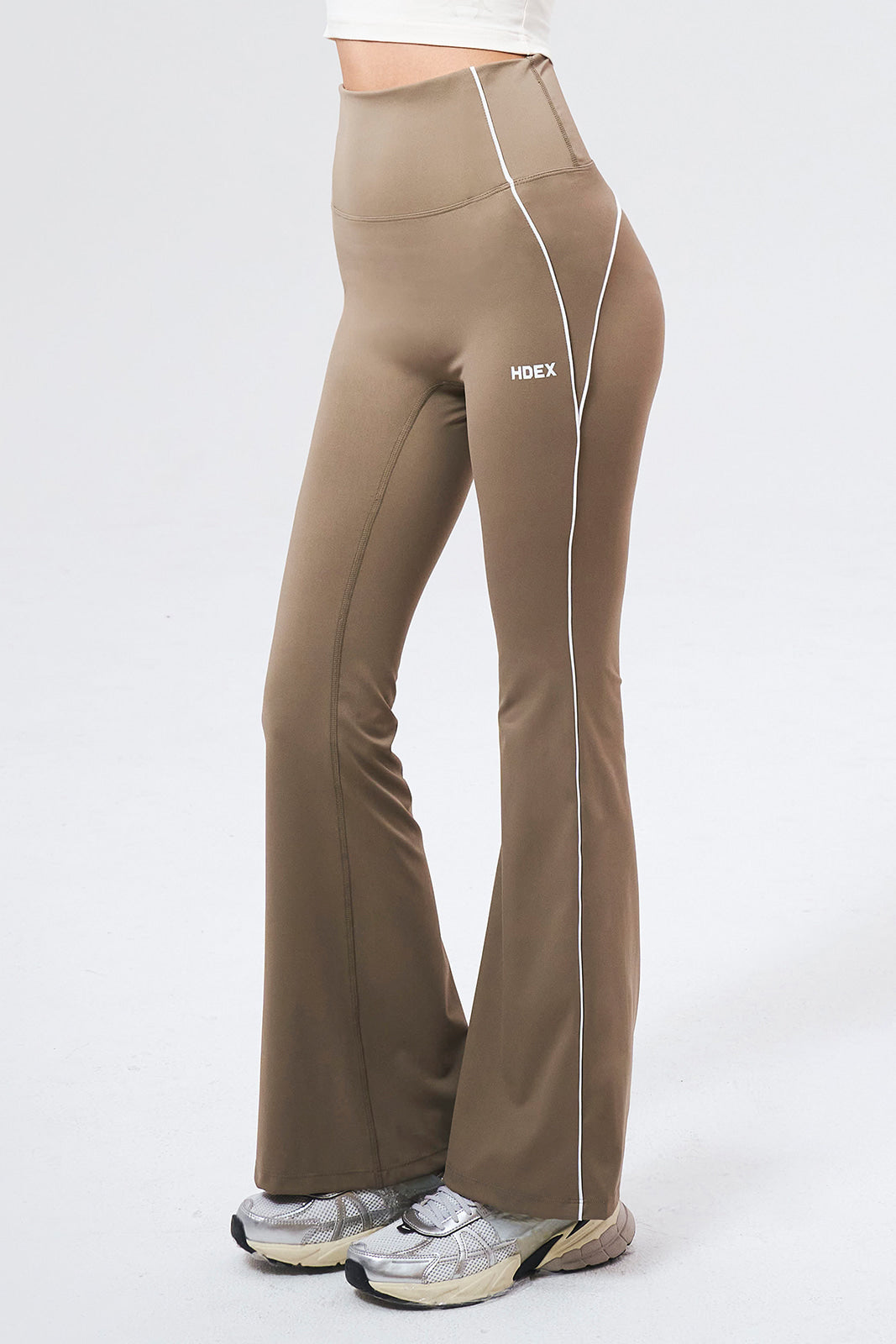 Womens Support Piping Bootcut Leggings
