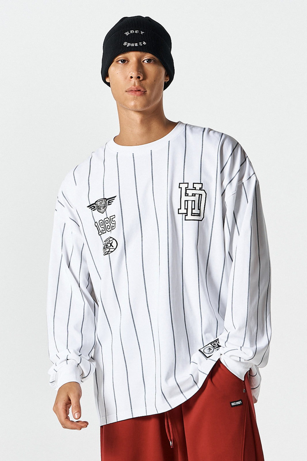 Stripe Sports Long Sleeve
