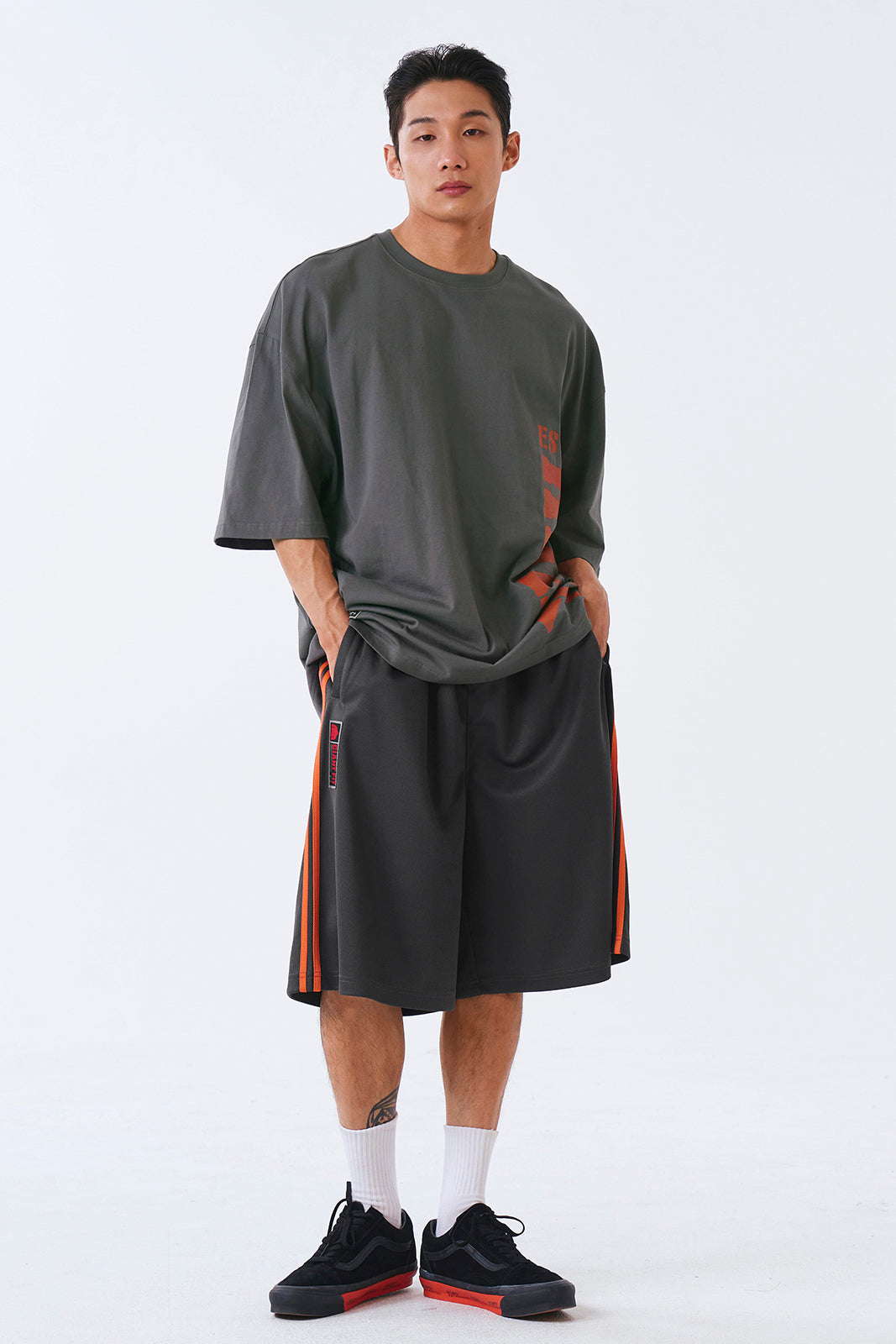 Giant Fit Mesh Bermuda Shorts