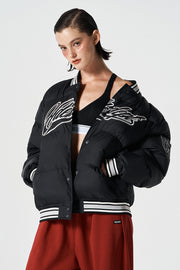 Padded Baseball Puffer Jacket