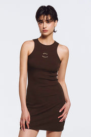Essential Ribbed Halter Dress