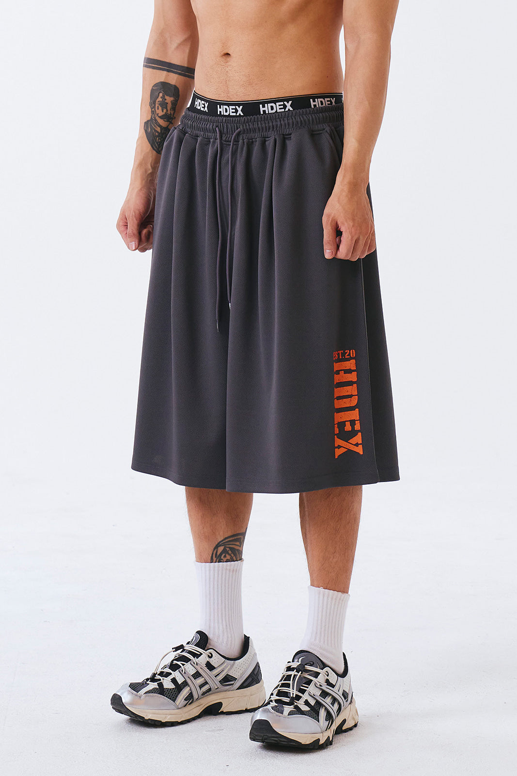 Classic Pintuck Mesh Shorts