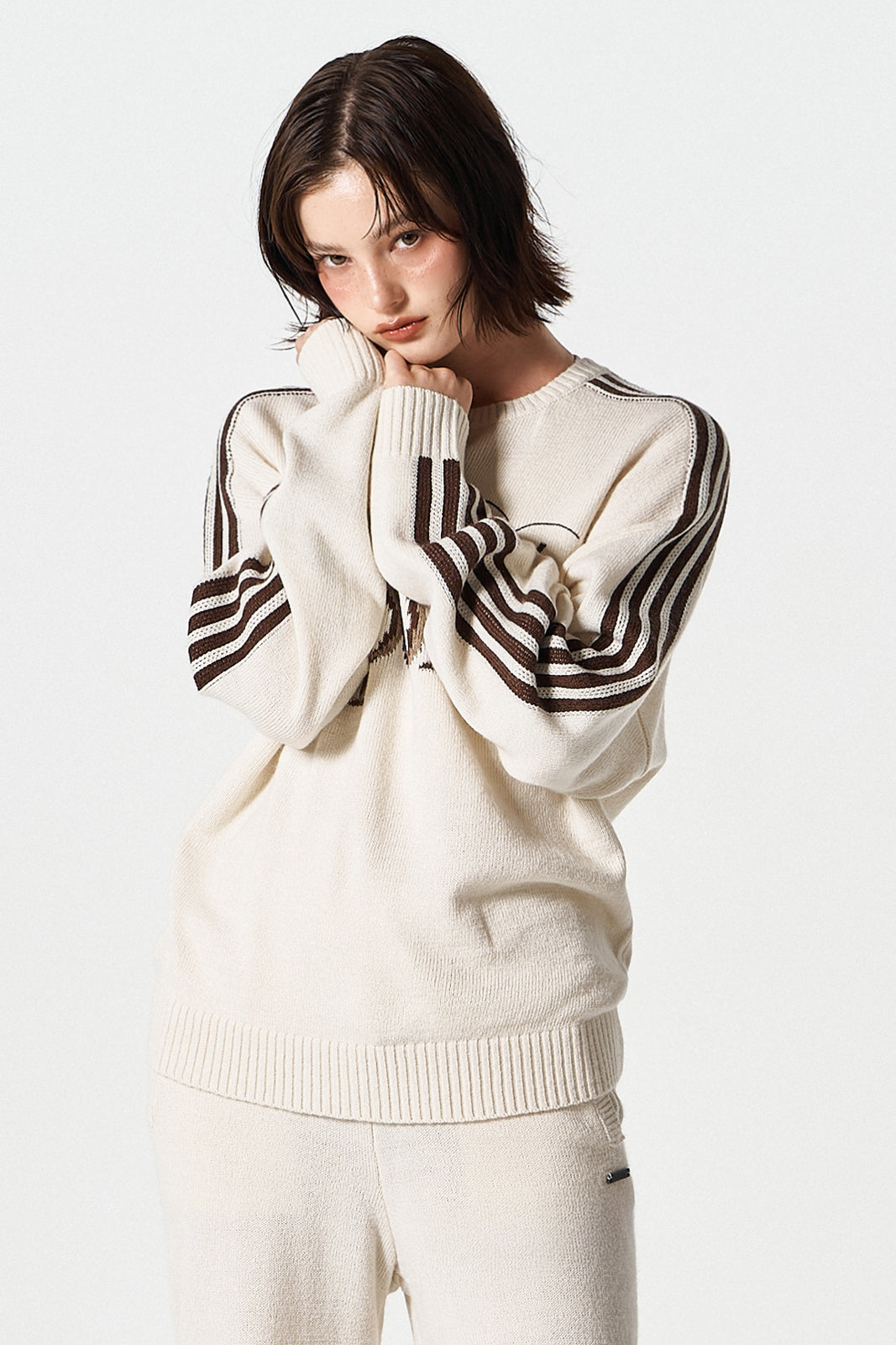 Womens Knit Sweat Shirt