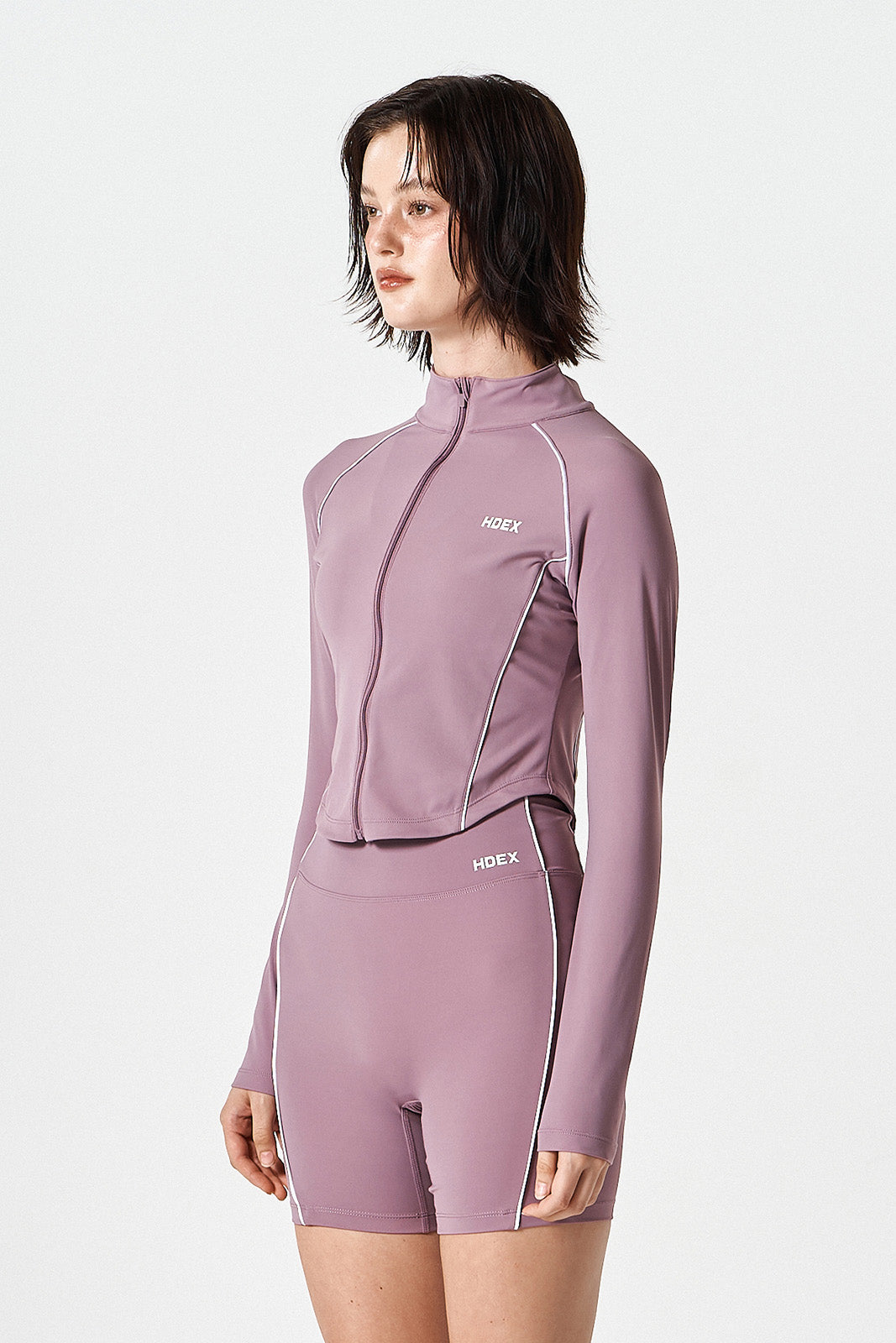 Womens Support Piping Zip-Up