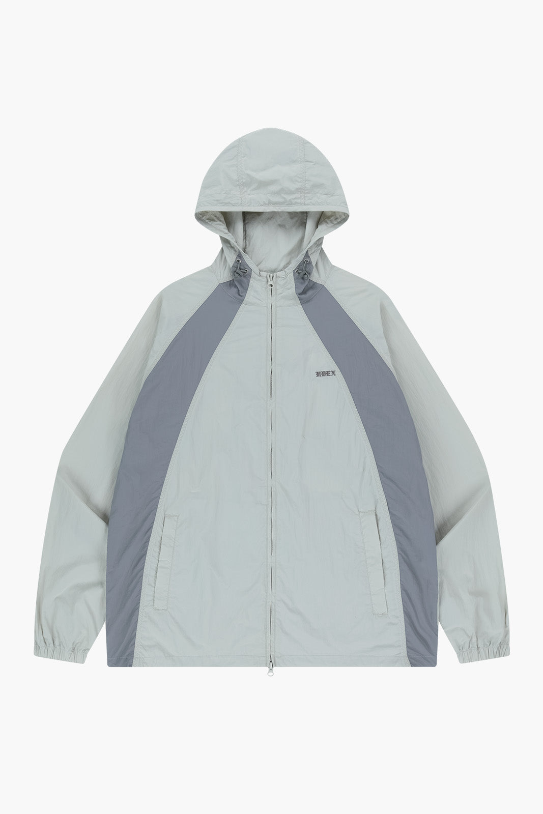 Color Block Nylon Hoodie Jacket