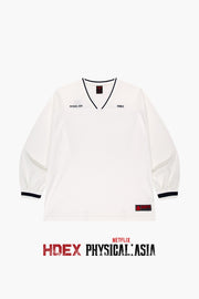 [HDEX X PHYSICAL: ASIA] Giant Fit Track Long Sleeve-White