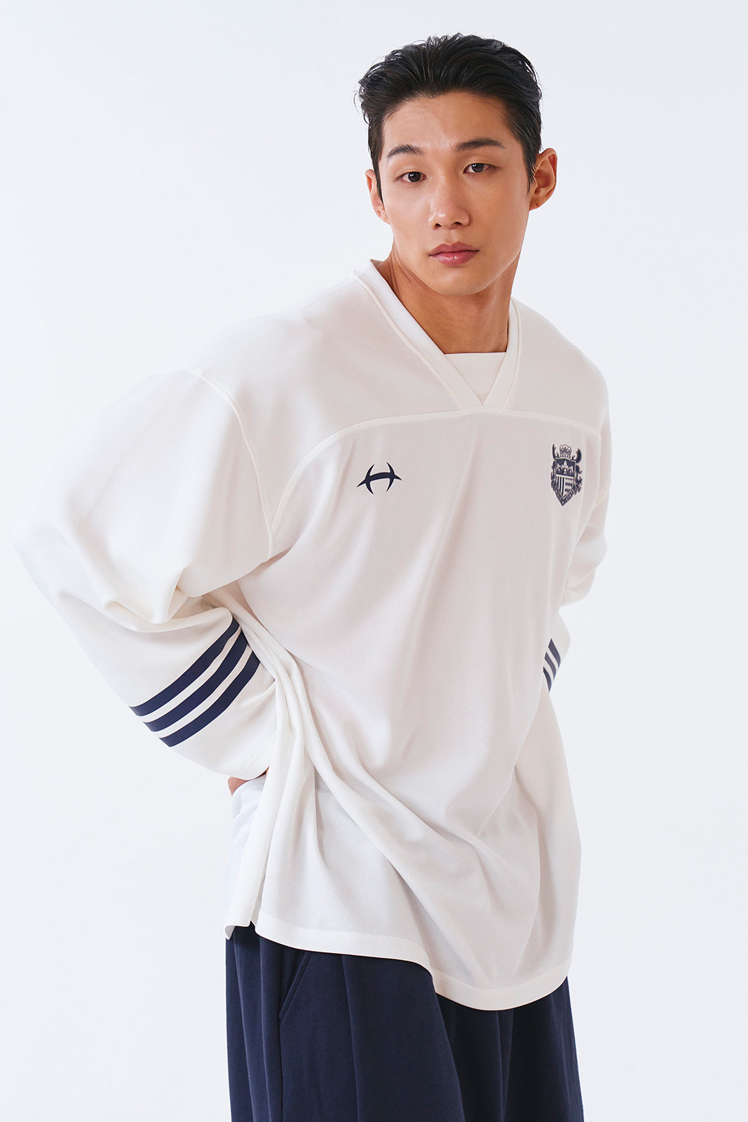 Mixed Mesh Rugby Long Sleeve