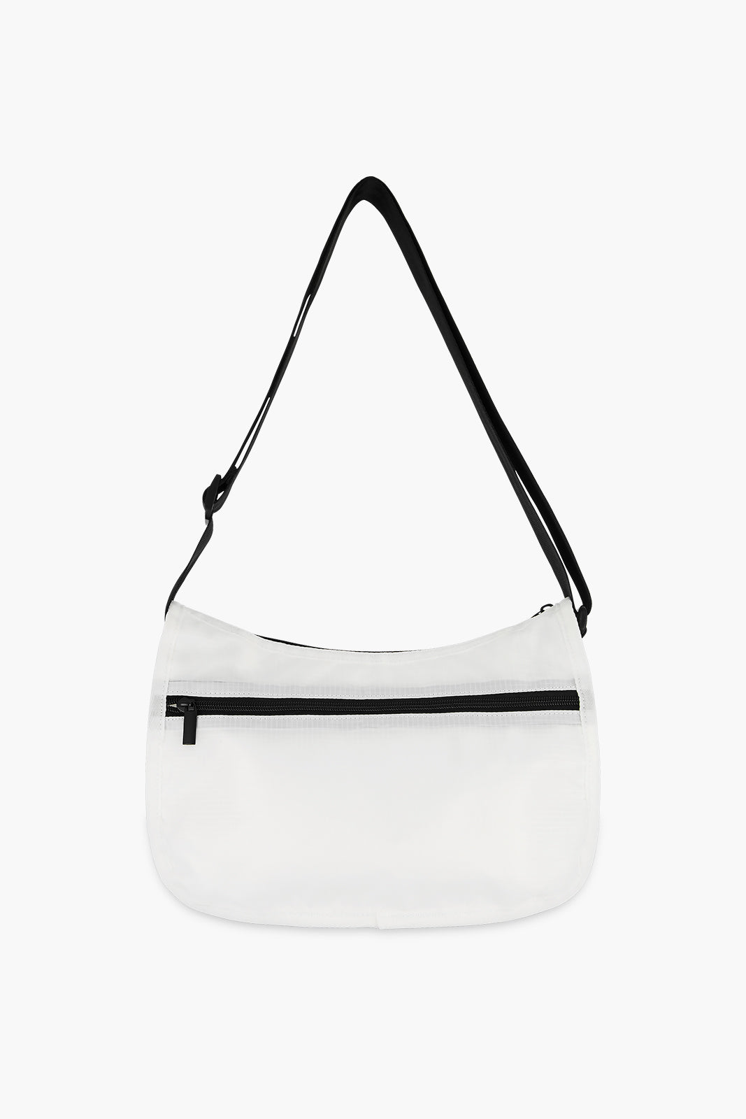 Nylon Rib Pocket Shoulder Bag