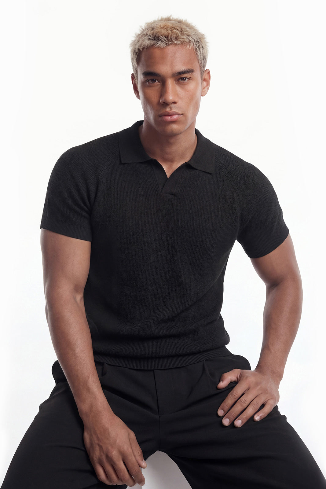 EZ Muscle Fit Open Pique Knit