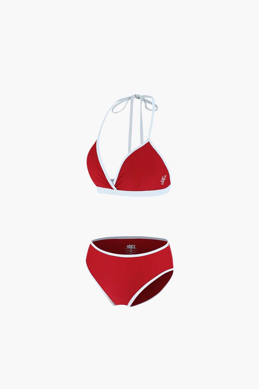 Contrast Triangle Bikini Set
