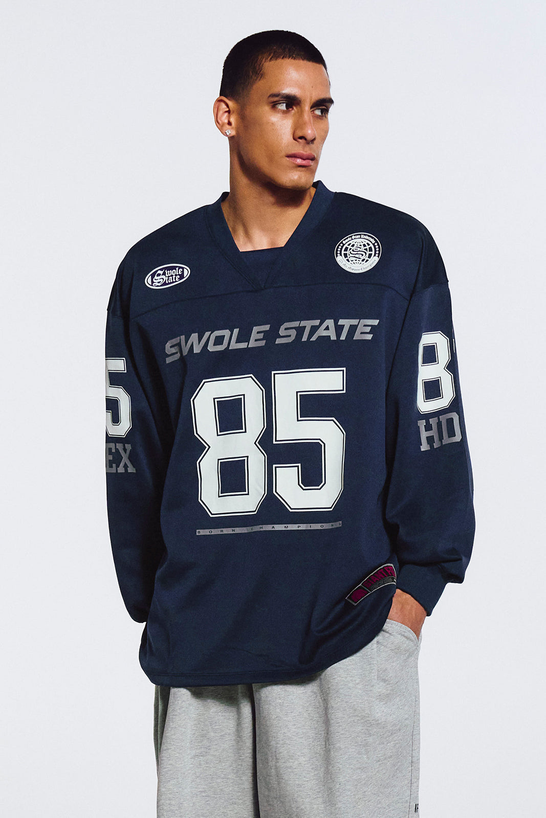 Giant Fit Rugby Jersey Long Sleeves
