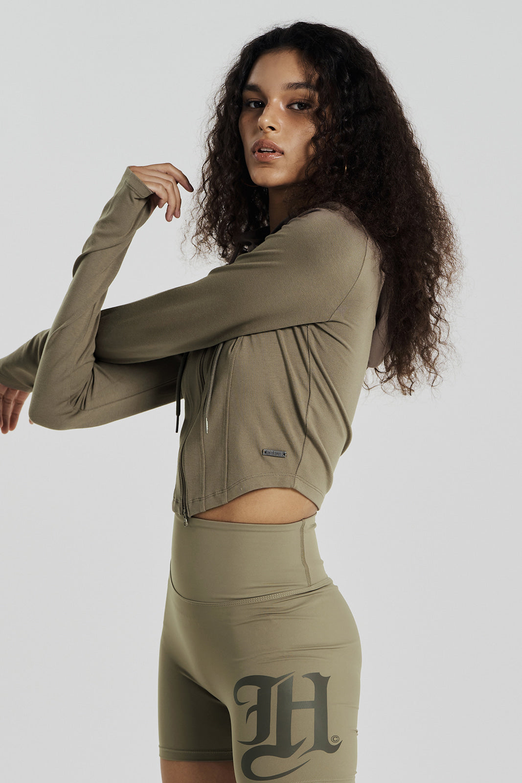 Womens Soft Heartline Zip-up Hoodie