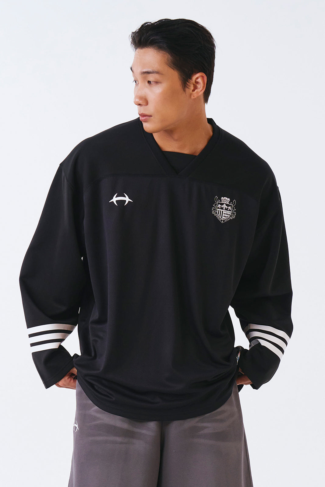 Mixed Mesh Rugby Long Sleeve