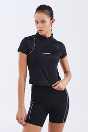 Women`s Assist Short Sleeve Half Zip-Up