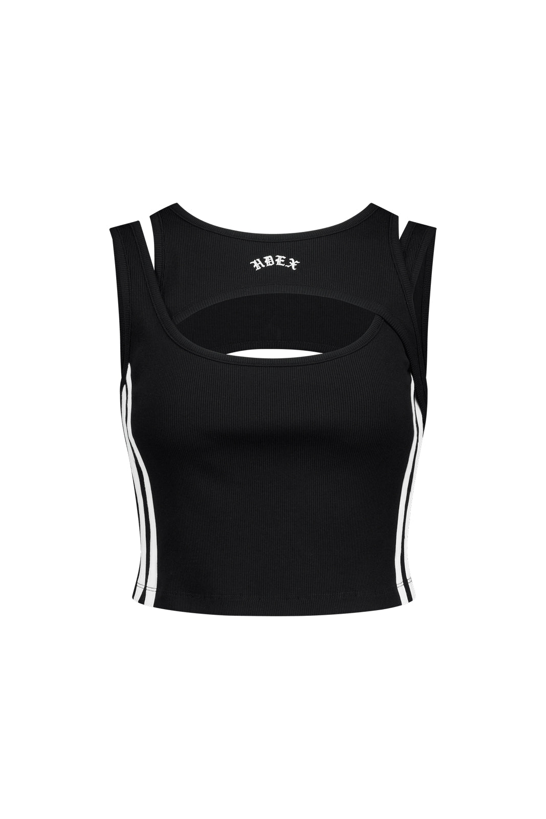 Cut-Out Track Crop Tank Top
