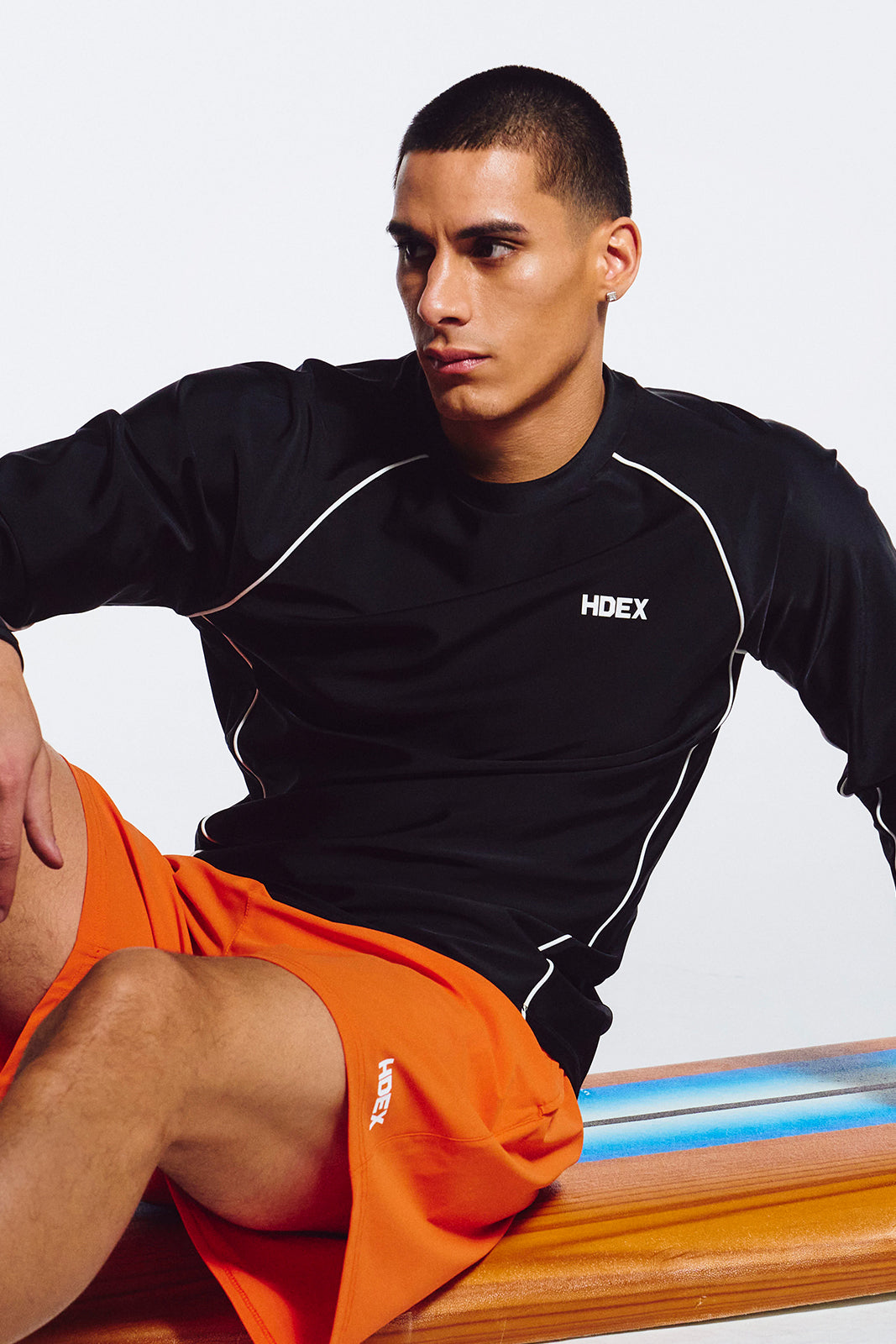 Aqua Piping Long Sleeve Rash Guard