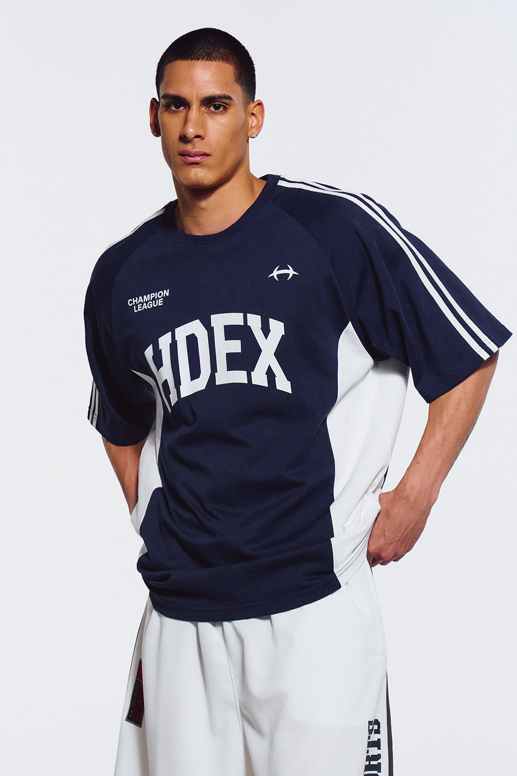 Side Color Block Short Sleeve