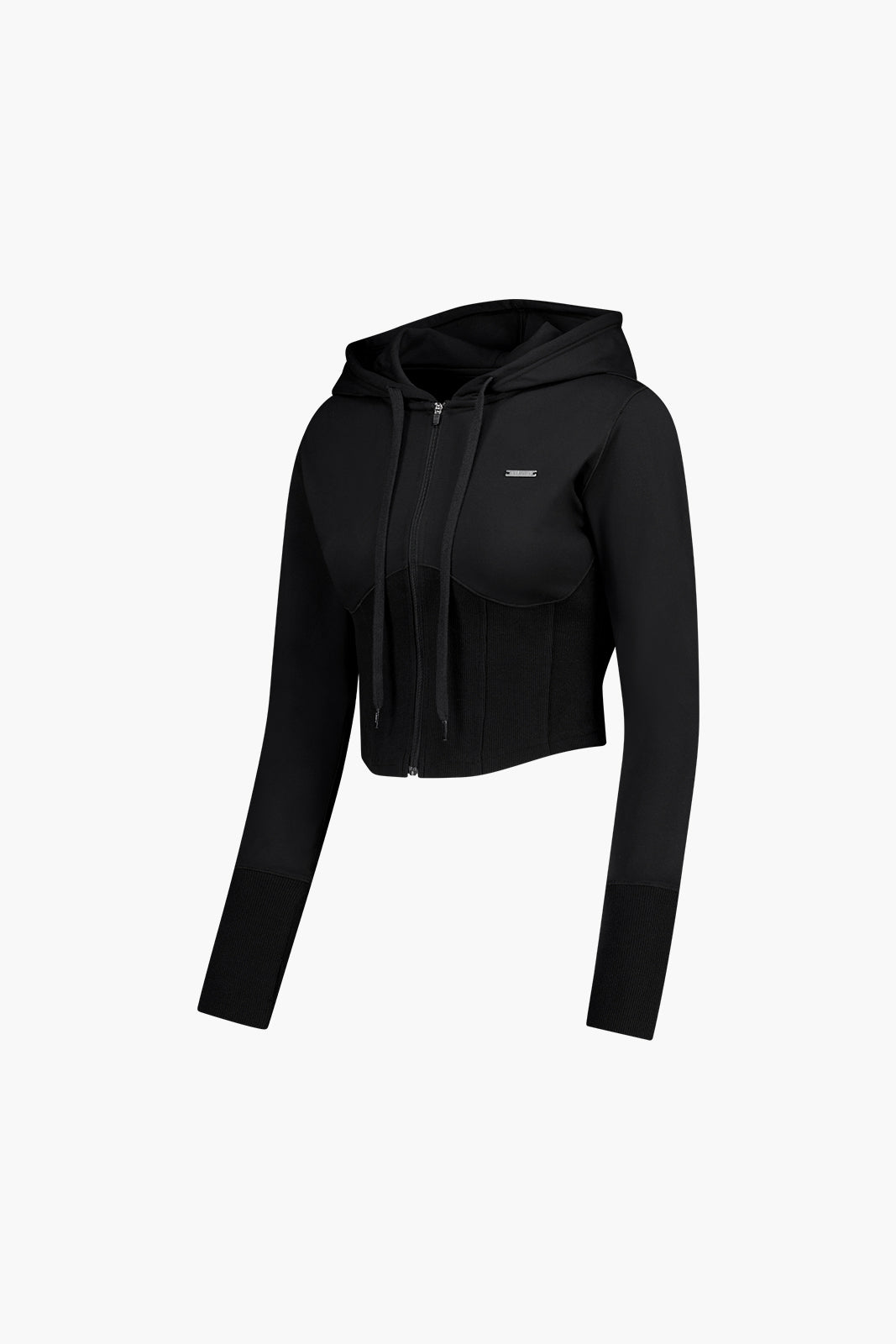 Womens Supple Corset Hoodie Zip-Up