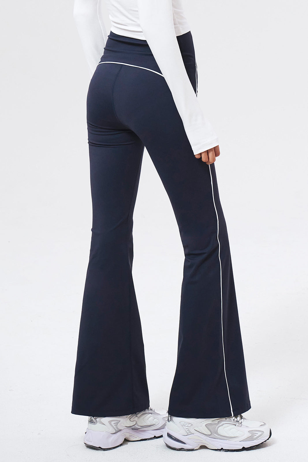 Womens Support Piping Bootcut Leggings