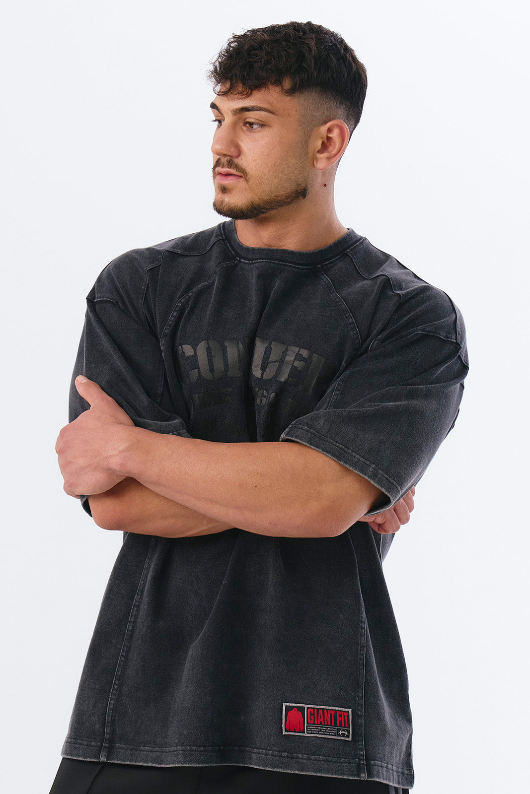 Faded Washing Conquer Short Sleeve