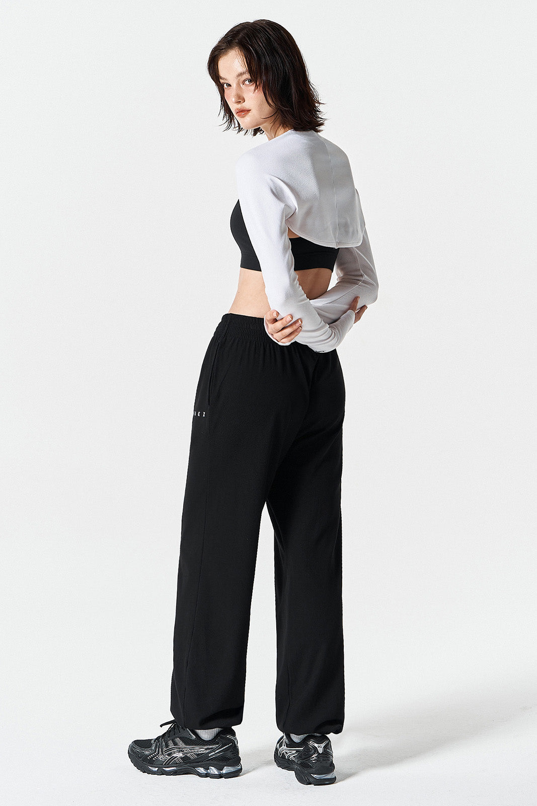 Ribbed Plain Jogger Pants