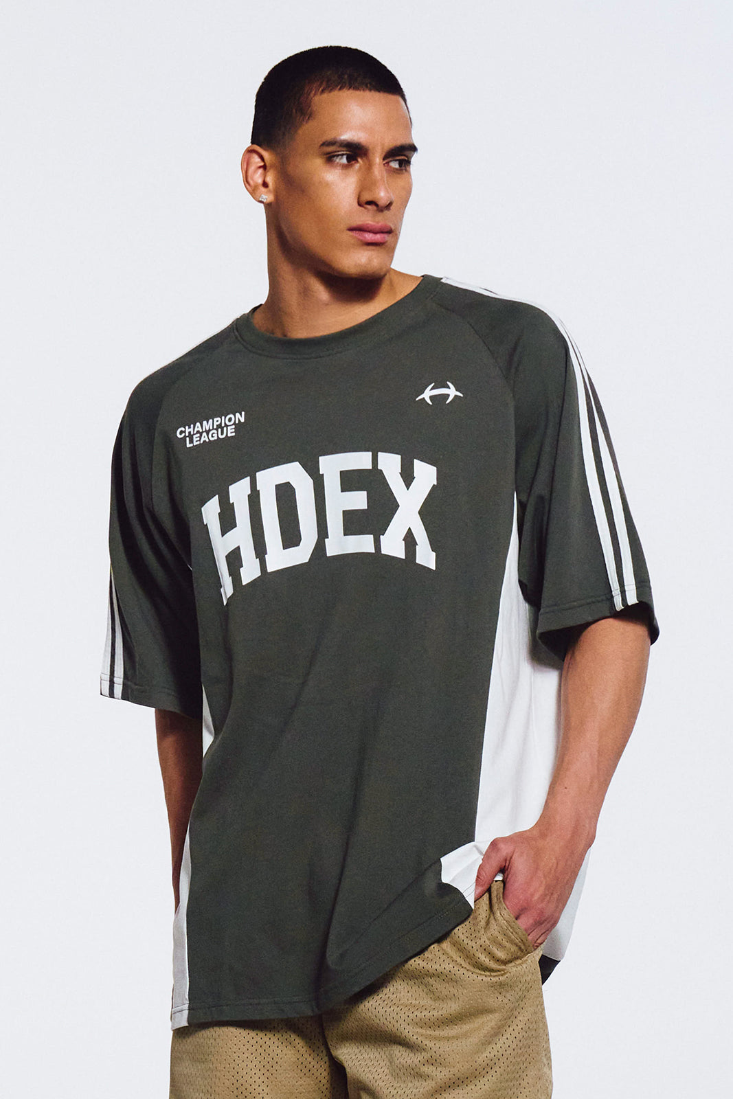 Side Color Block Short Sleeve