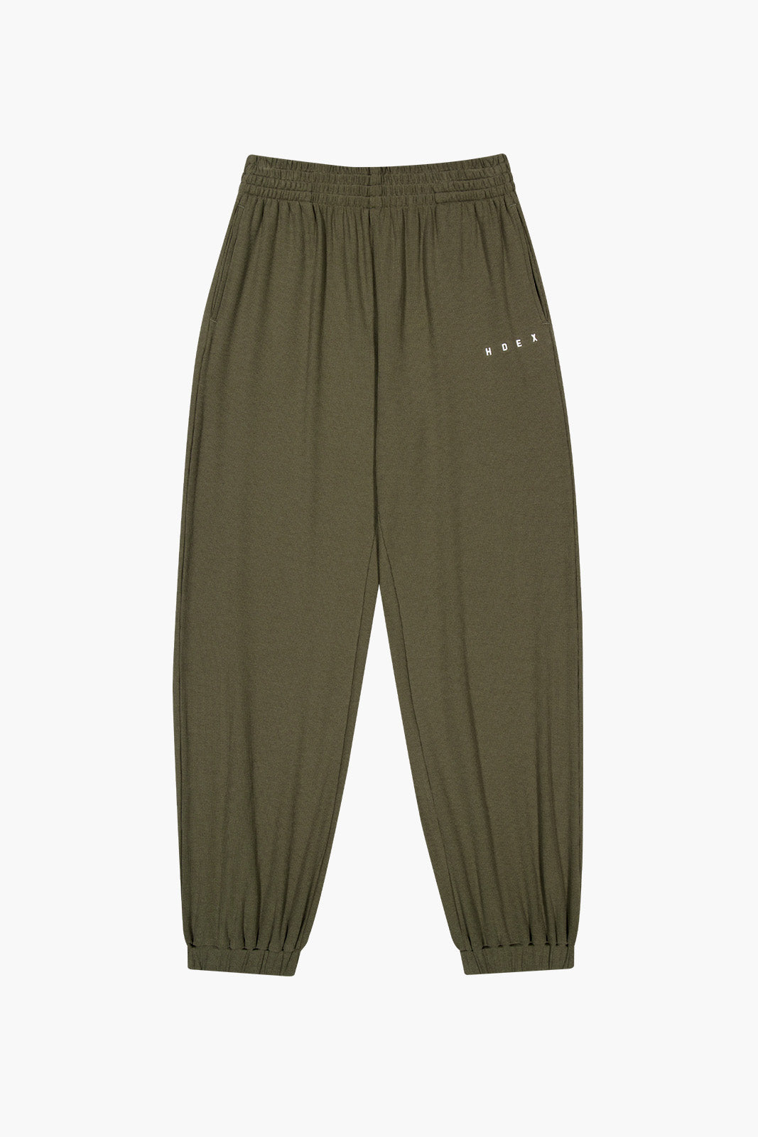 Ribbed Plain Jogger Pants