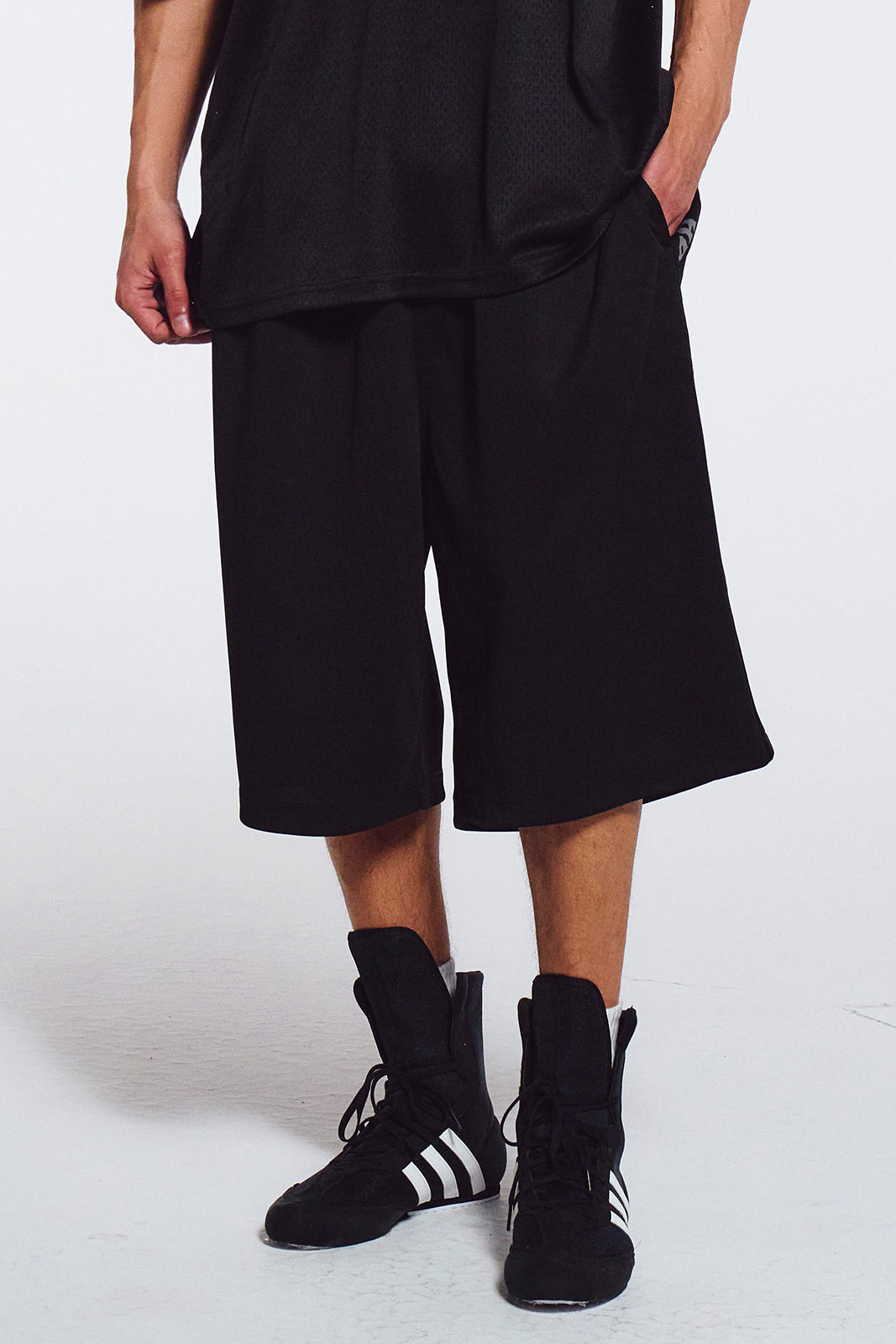 Tape Mesh Bermuda Shorts